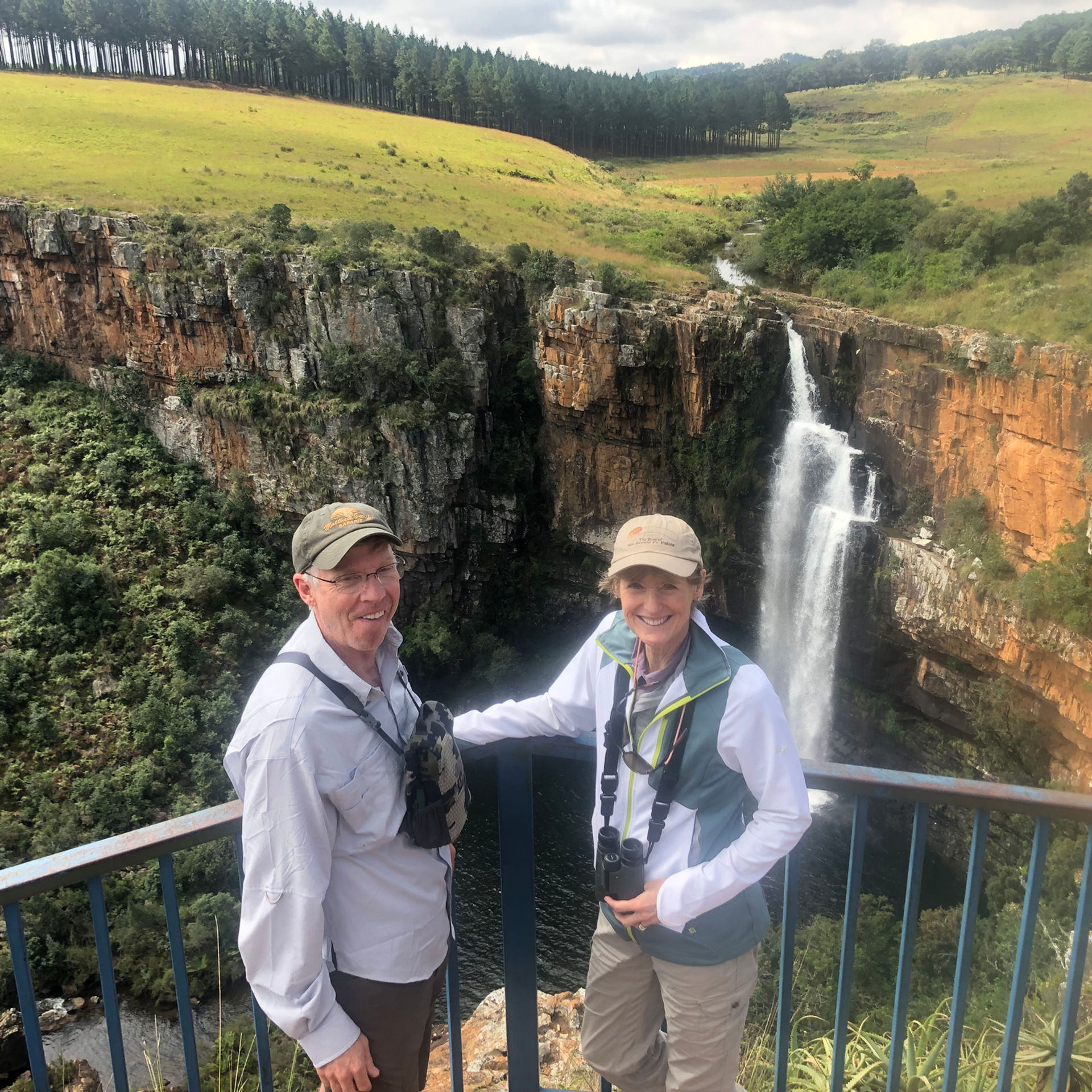 Guests at a Mpumalanga waterfall lookout