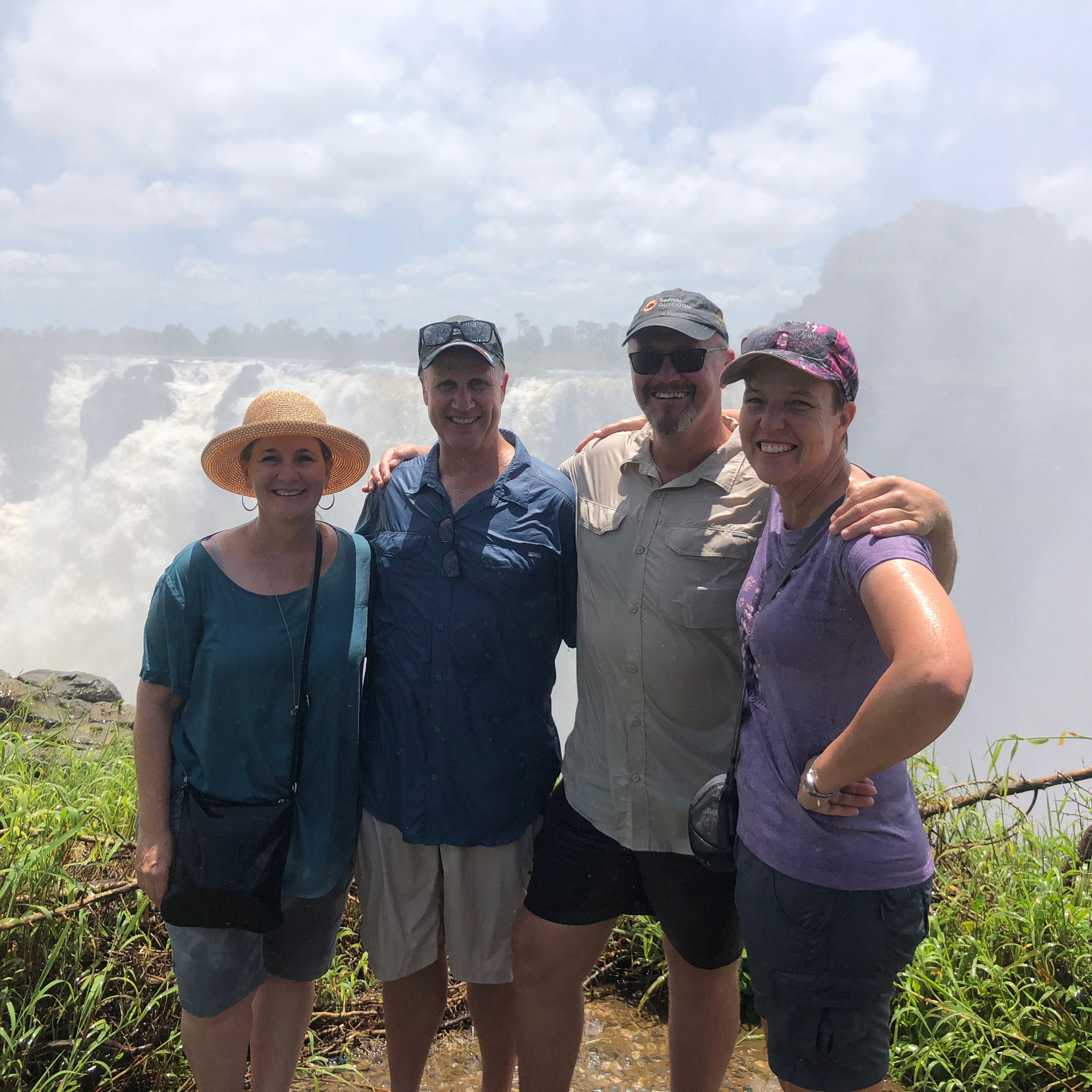 Guests at Victoria Falls